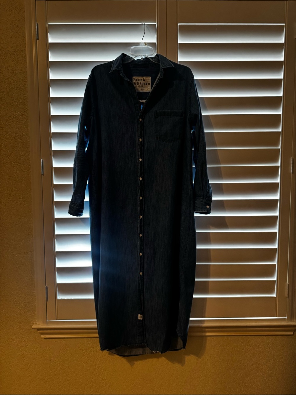 Frank & Eileen Rory Maxi Denim Shirt Dress XL - Picture 4 of 10